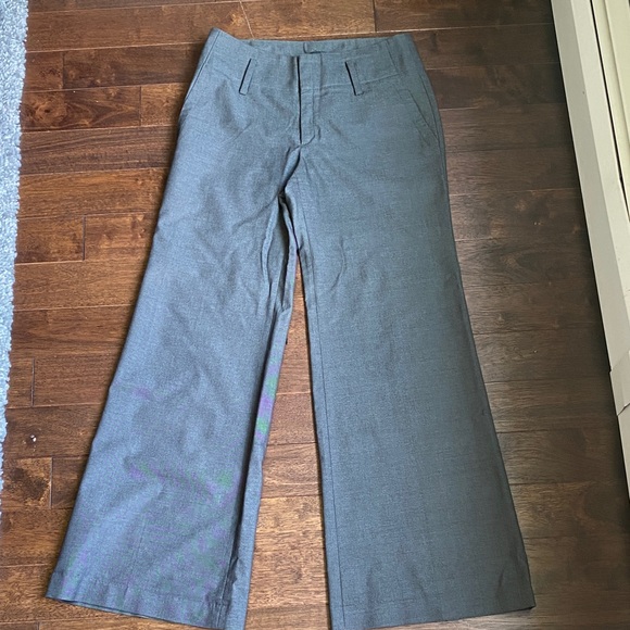 Banana Republic Pants - Banana Republic Women's Charcoal Wide-Leg Pants